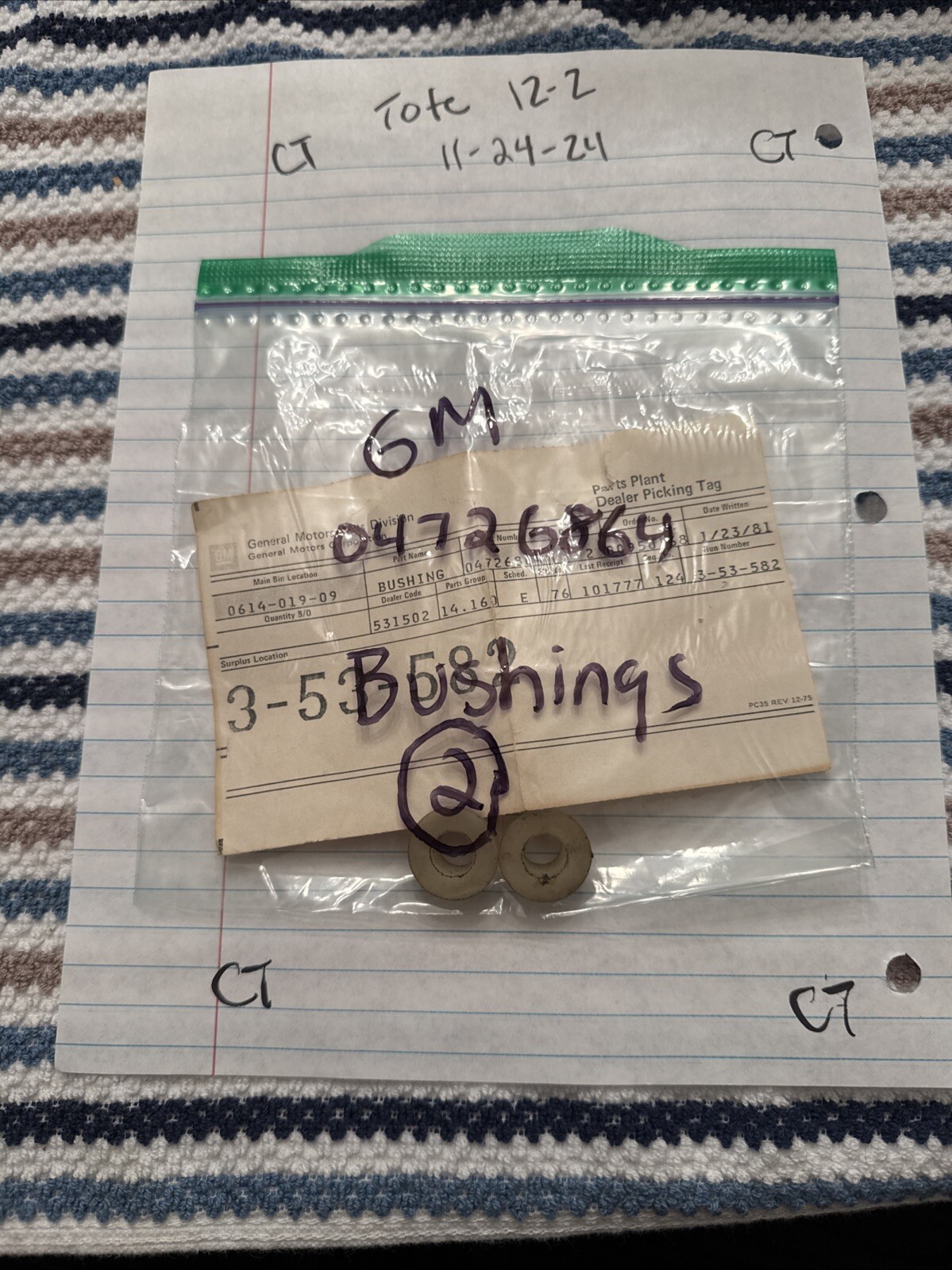 Gm Bushing 4726864 04726864 Nos OEM Original - Image 4