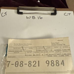 Gm Screw 11501137 Nos OEM.