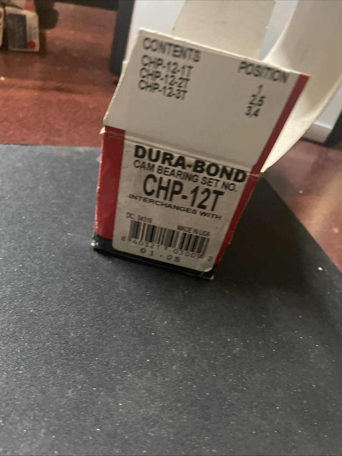 HP Cam Bearing Set - DURA-BOND BBC Coated - Big Block Chevy - New Kit CHP-12T - Image 4