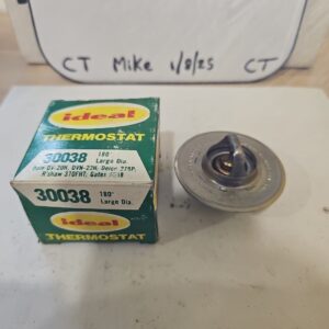 IDEAL THERMOSTAT 30038 LARGE Dia. 180 Degree, Delco 278P, Gates 5538, NOS