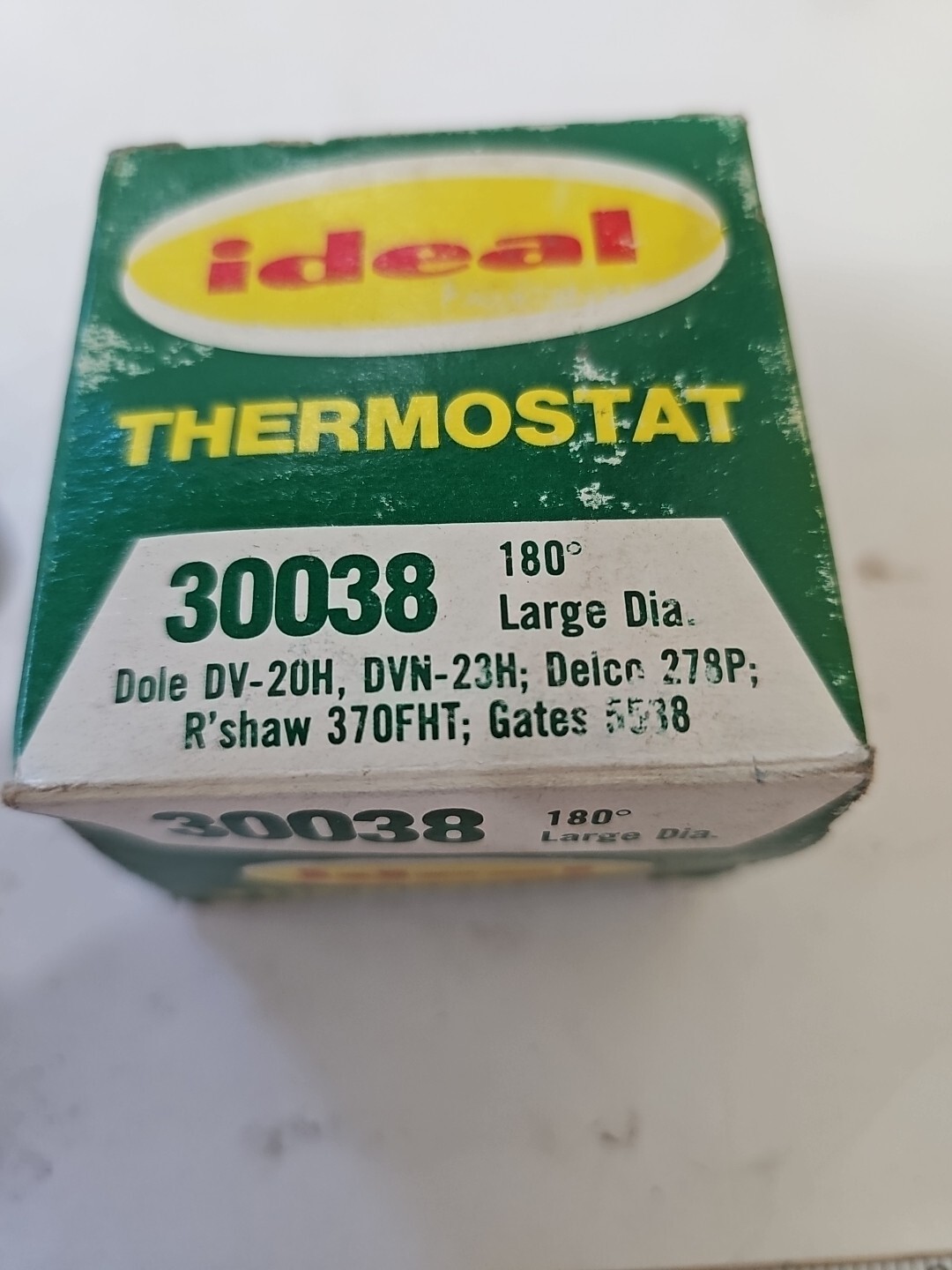 IDEAL THERMOSTAT 30038 LARGE Dia. 180 Degree, Delco 278P, Gates 5538, NOS - Image 5