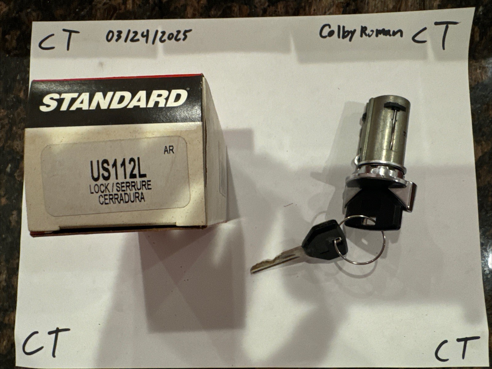 Ignition Lock Cylinder Standard US-112L