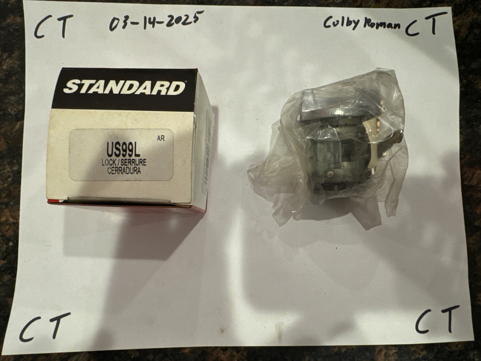 Ignition Lock Cylinder Standard US-99L