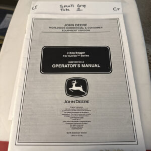 John Deere 2-Bag Bagger EZTrak Series Operator Manual OMM162318 C0 C-5