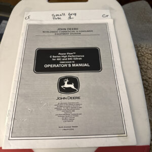 John Deere Power Flow C Series for 48C 54C EZTrak Operator Manual Omm155509