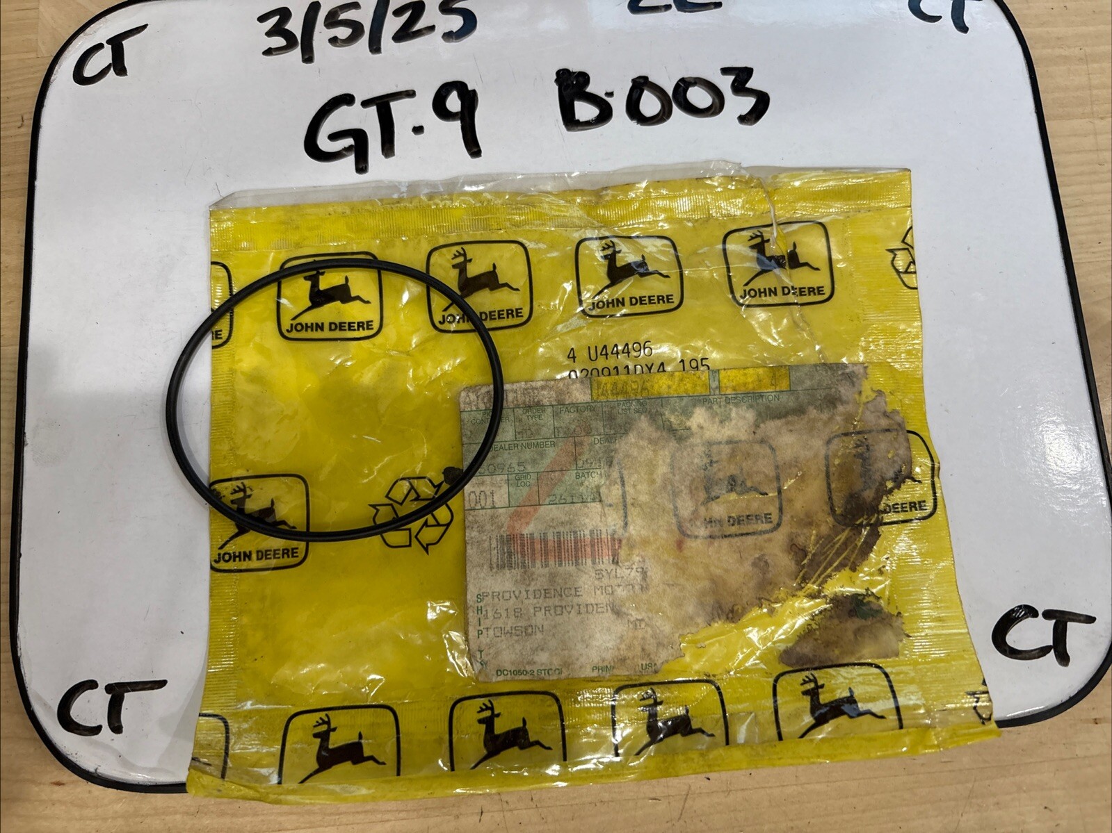 John Deere U44496 O-Ring