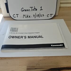 Kawasaki FS481V FS541V FS600V V-Twin Engine Owner's Manual