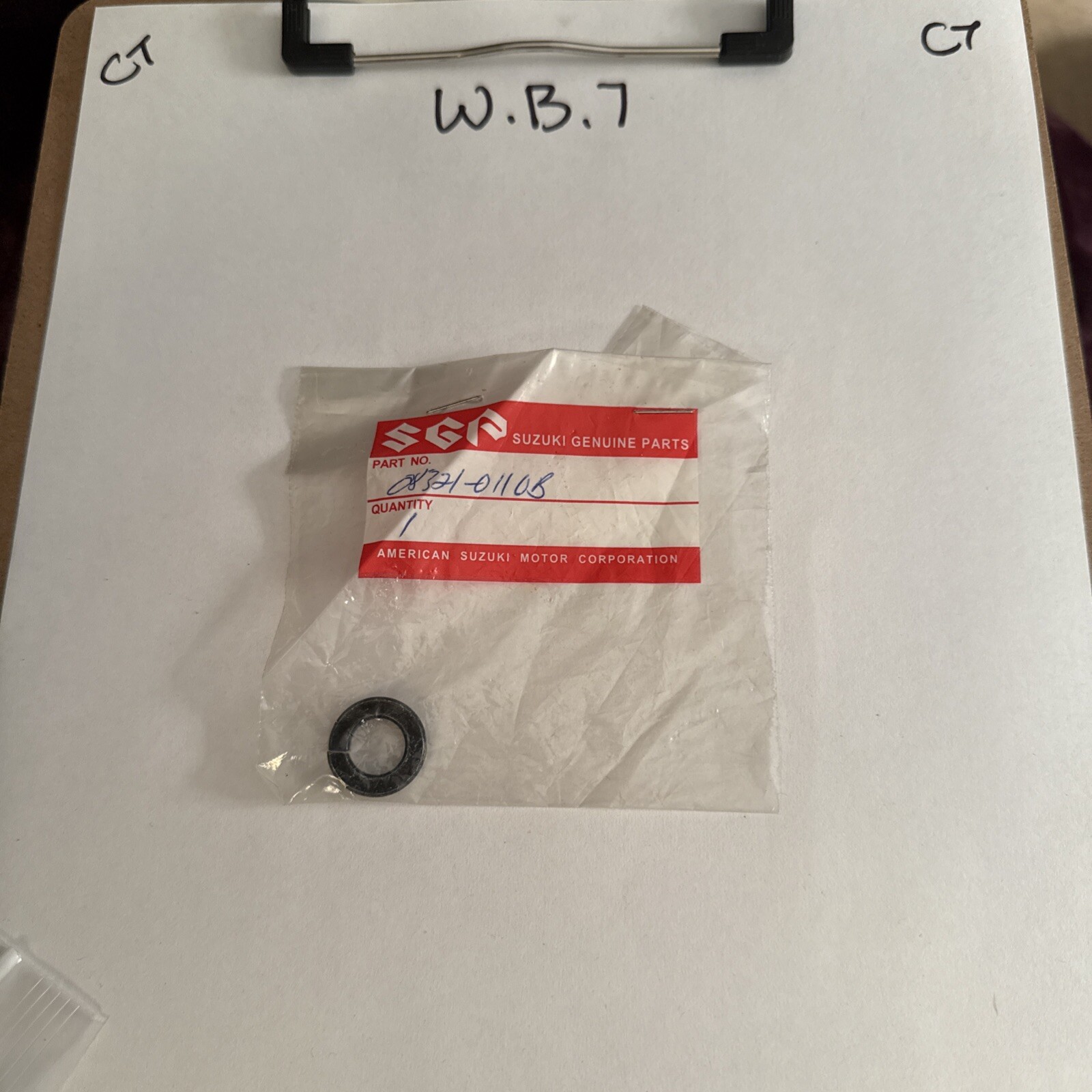 Lock washers (2 of) Suzuki ATV Quad Motorbike 08321-0110B-000 08321-0110B