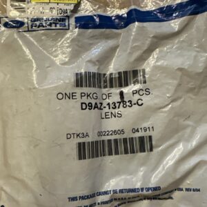 Lot of 1 Ford OEM Lens D9AZ-13783-C