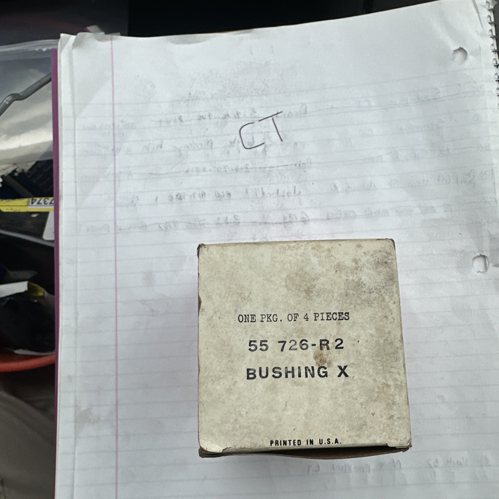 Lot of 2 International Harvester Navistar Front Axle Bushing 55726R2