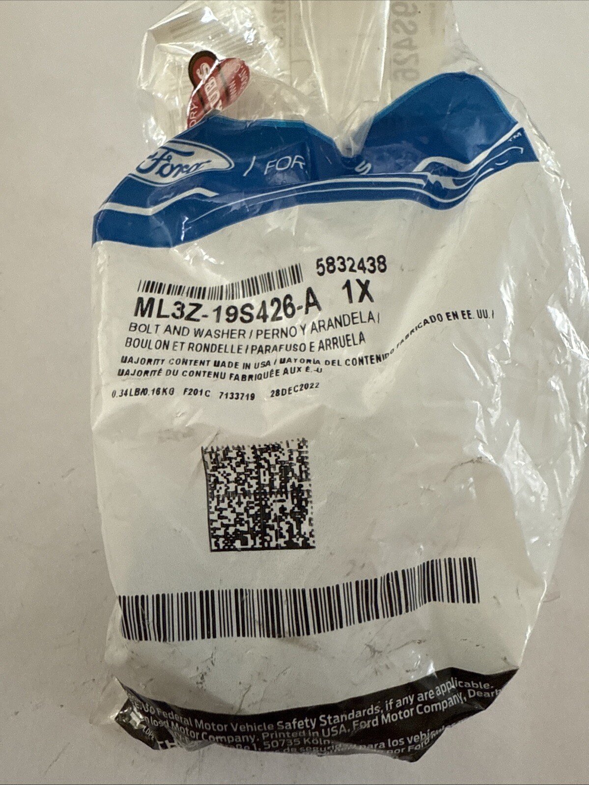 ML3Z19S426A - BOLT AND WASHER ASY - HEX.HEAD - Ford - Image 3