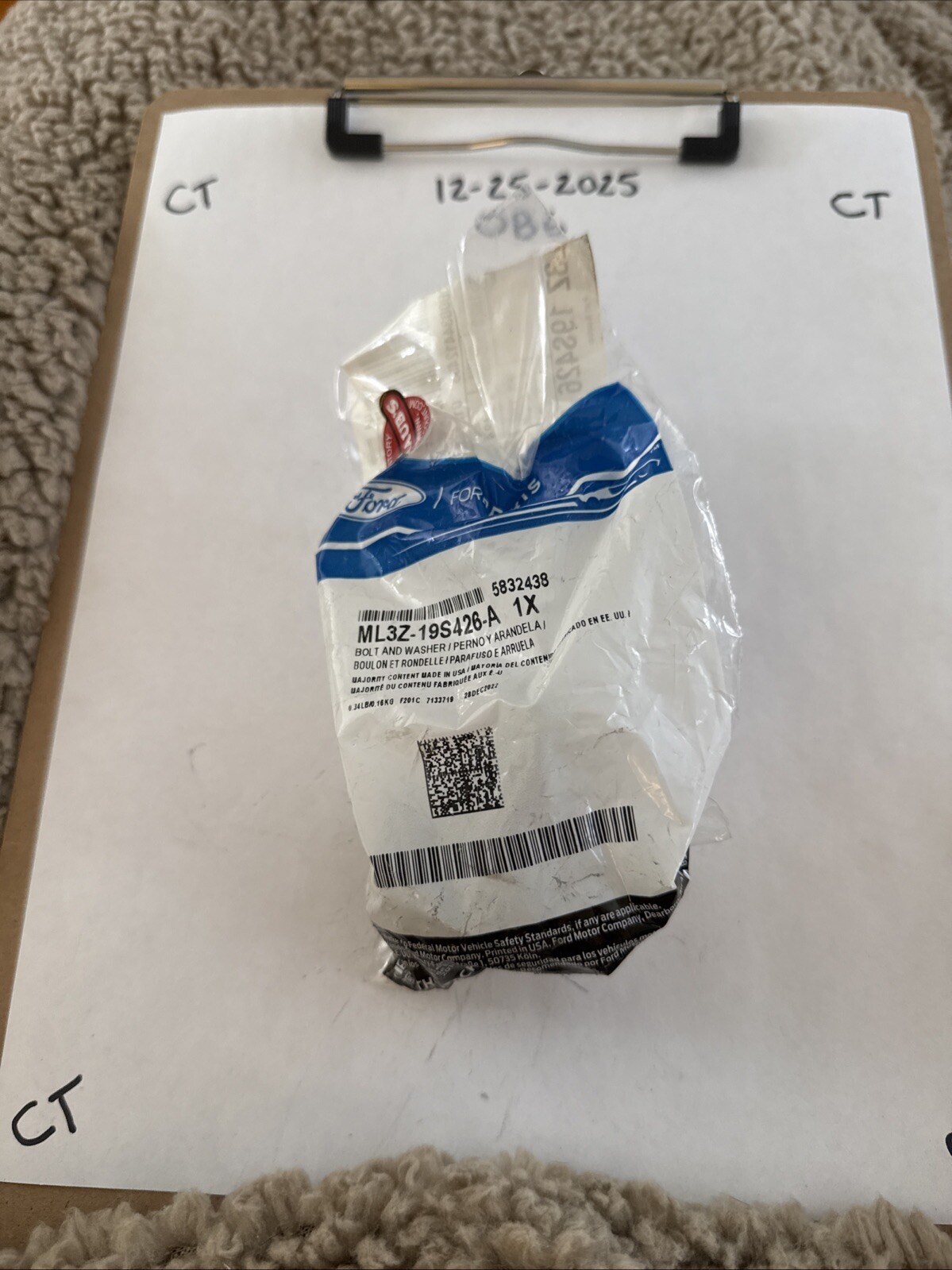 ML3Z19S426A - BOLT AND WASHER ASY - HEX.HEAD - Ford