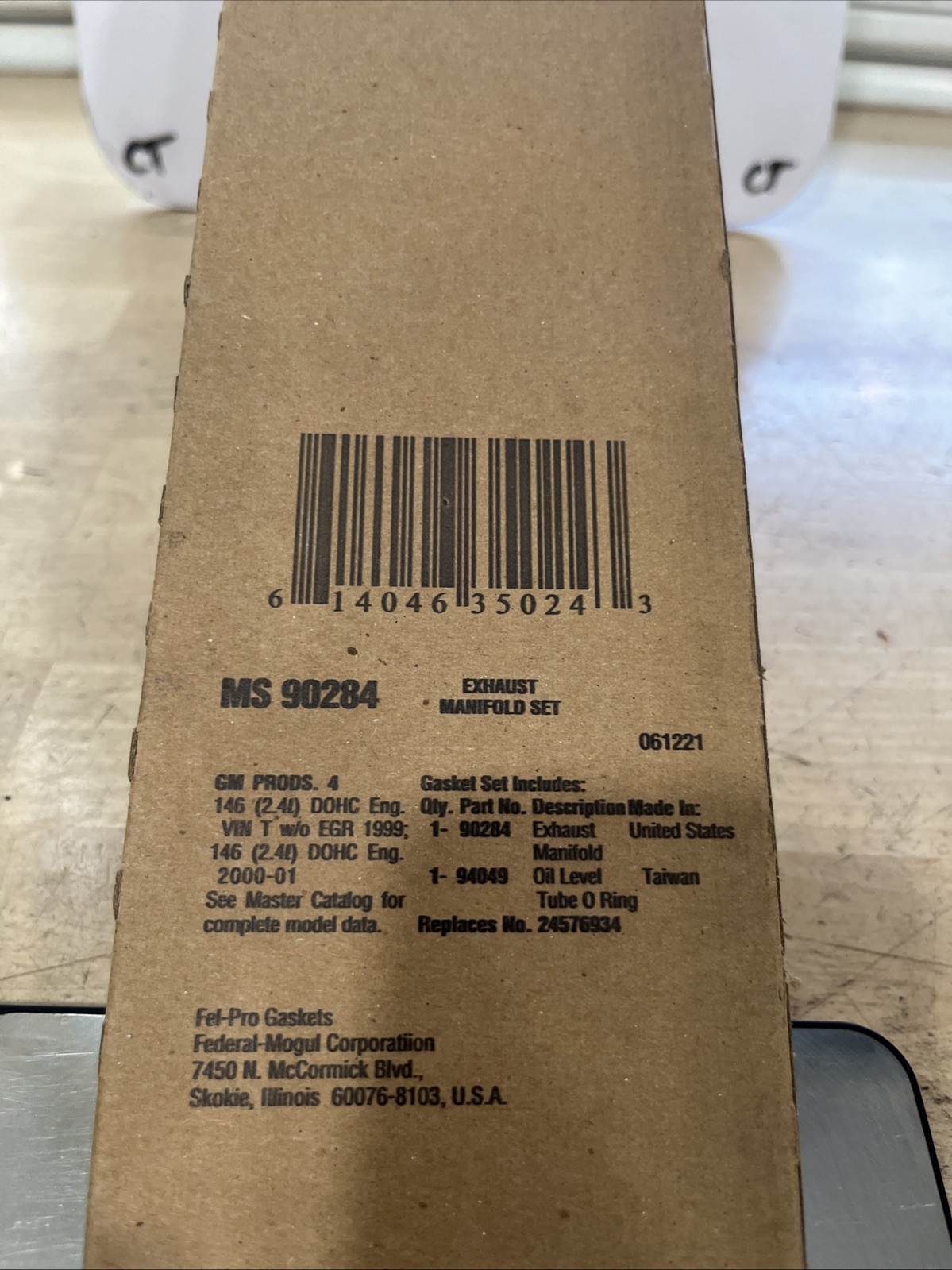 MS90284 Fel-pro Set Exhaust Manifold Gaskets Chevy Olds Pontiac Sunfire Alero - Image 3