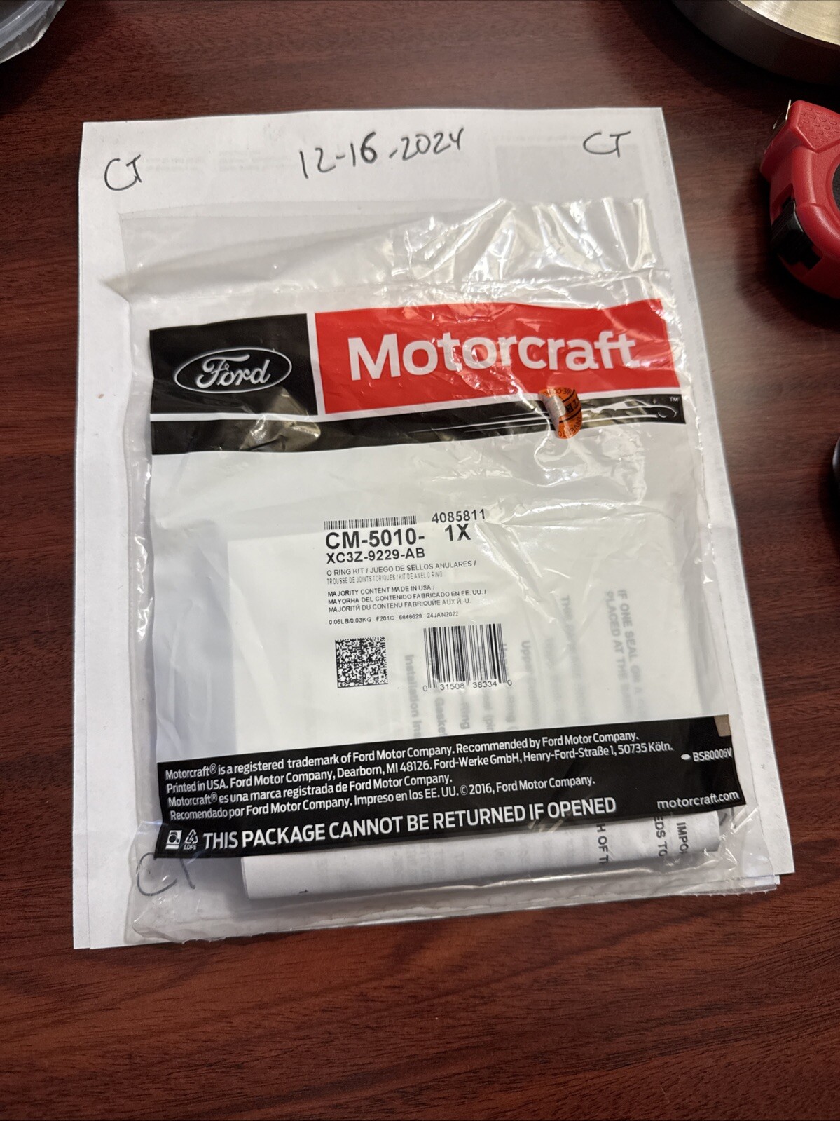 Motorcraft CM-5010 Fuel Injector O-Ring Kit F+S!