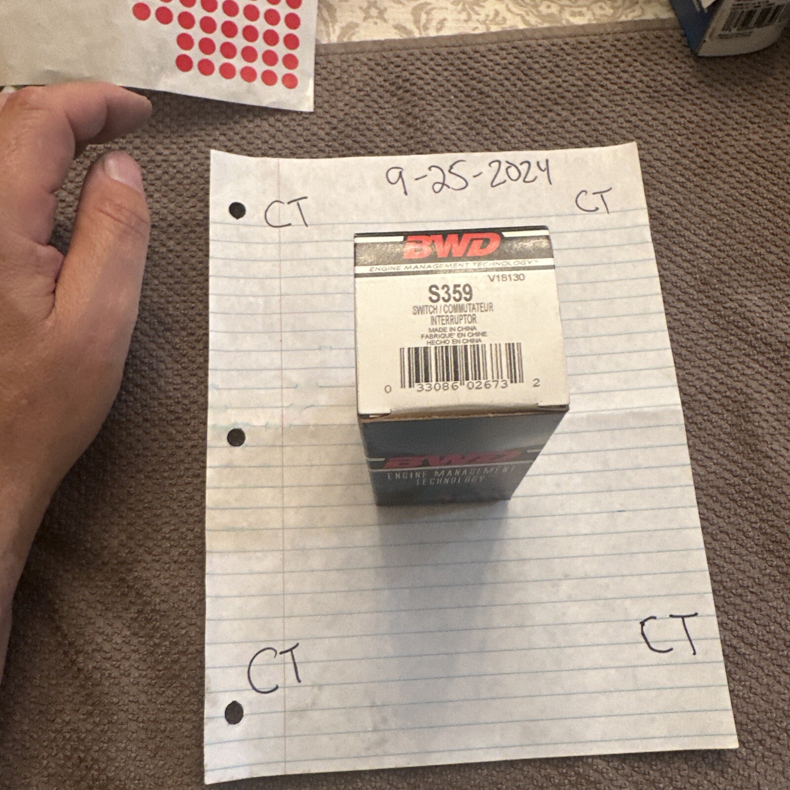 NEW BORG WARNER S359 NEUTRAL SAFETY SWITCH