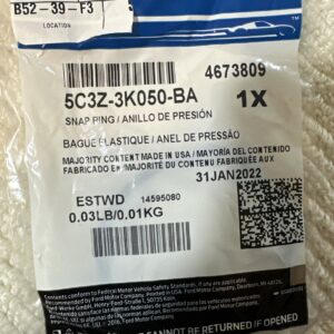 NEW GENUINE OEM FORD 2005/2019 "SNAP RING", PART 5C3Z-3K050-BA