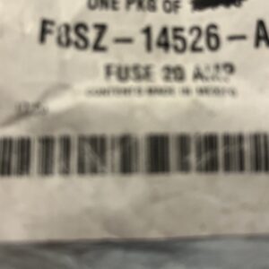NEW OEM FORD PART F8SZ14526AA BOX FUSE - 20 AMP - Sold Individually