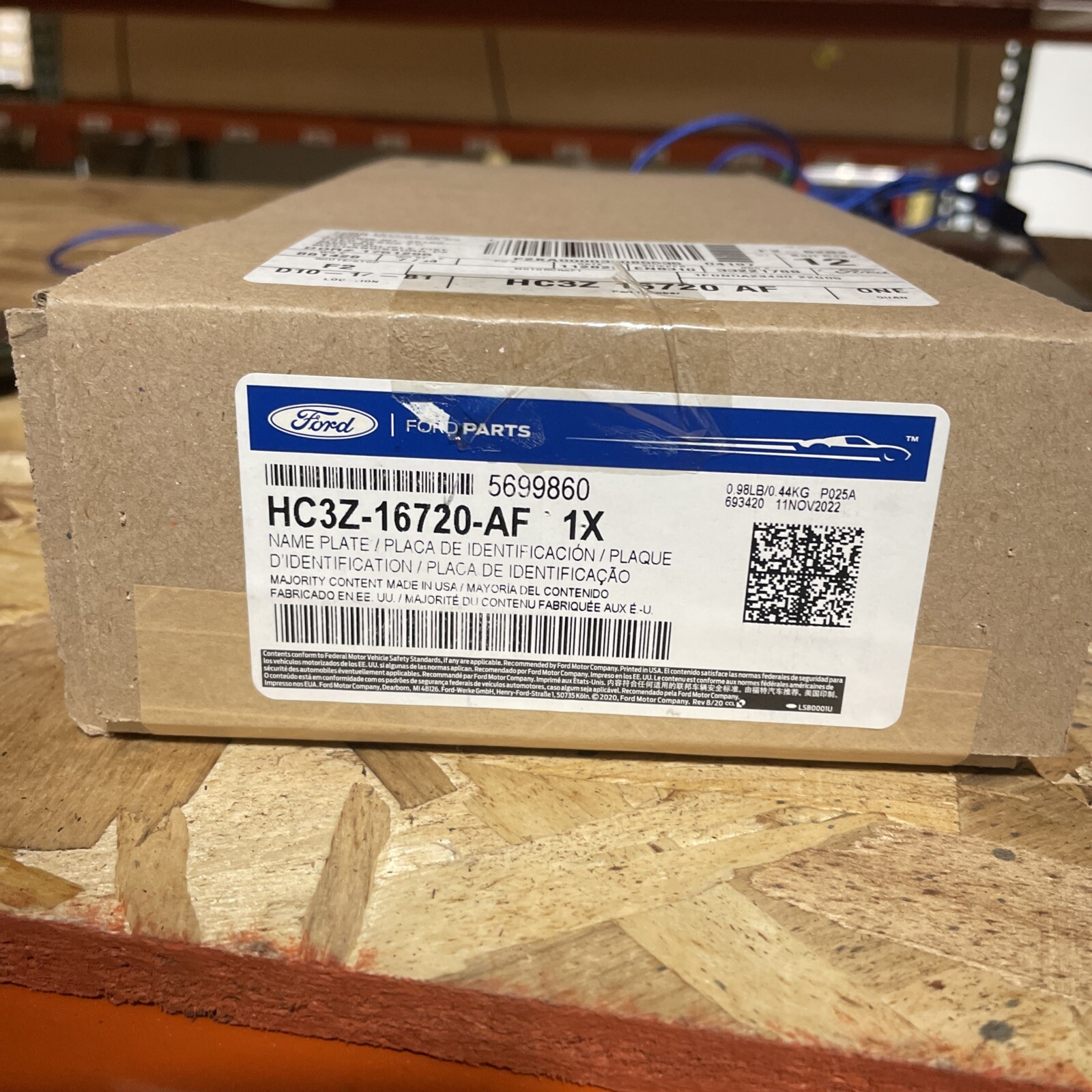 NEW OEM Ford F450 XL Fender Emblem Badge Left HC3Z-16720-AF F-450 XL 2017-2022