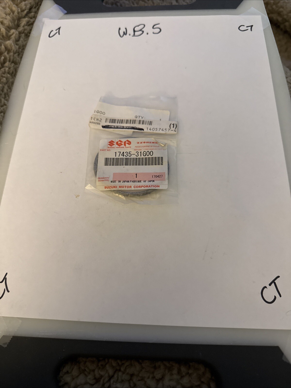 NEW SUZUKI KING QUAD LT-A700 LT-A750 GENUINE OEM WATER PUMP O RING 17435-31G00