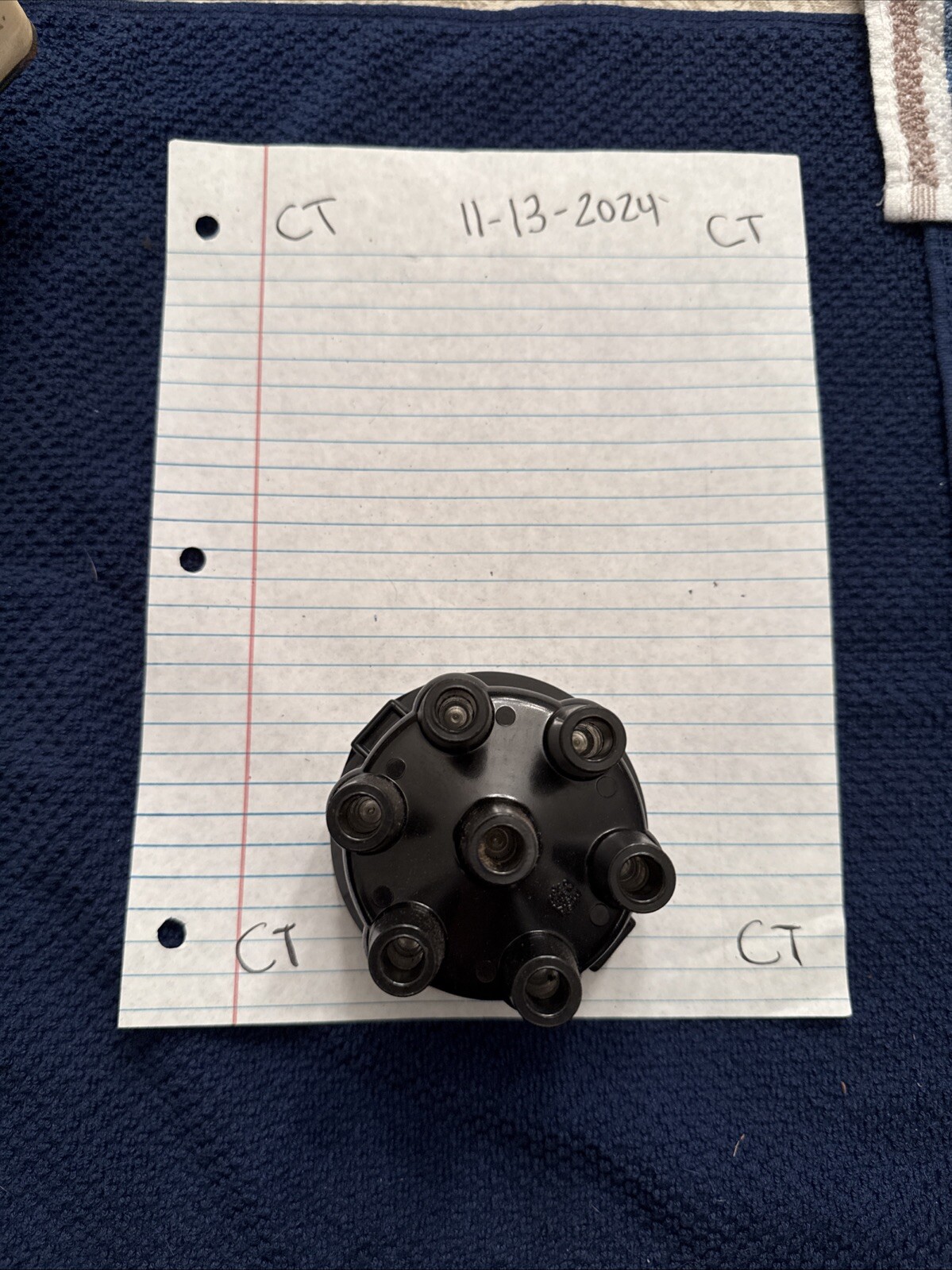 NOS 1953-62 CHEVY DISTRIBUTOR CAP D306 1924248 GM - Image 3