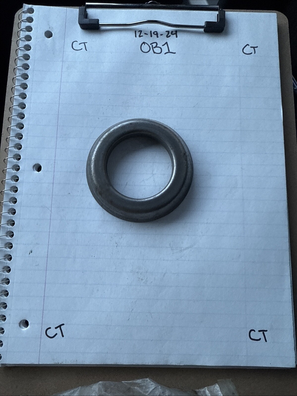 NOS 1963 - 1979 Corvette rear spindle flange dust deflector GM 3820241 - Image 3