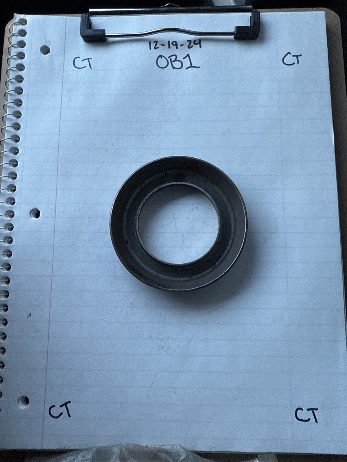 NOS 1963 - 1979 Corvette rear spindle flange dust deflector GM 3820241 - Image 4