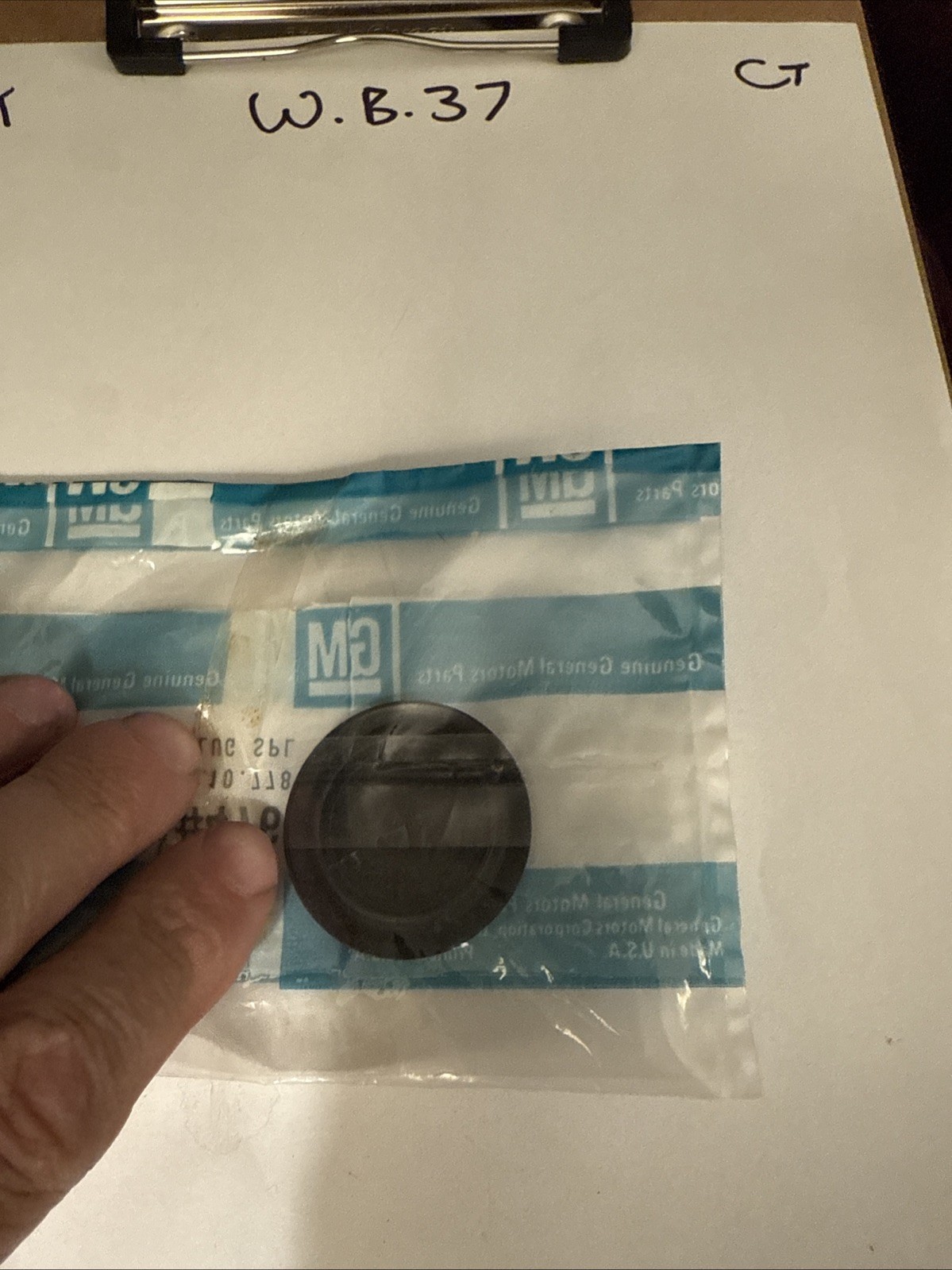 NOS 1967 -77 Corvette Clutch pedal push rod hole plug 4768119 - Image 3