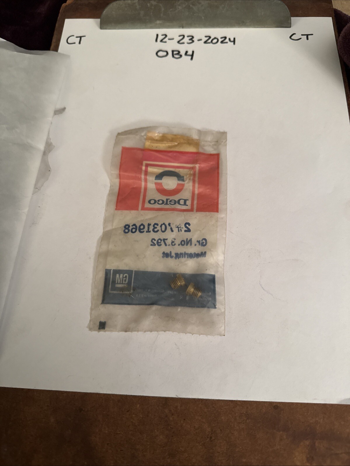 NOS 1970 1979 Pontiac Buick GS GTO Trans Am 400 455 Carb Metering Jet GM 7031968 - Image 3