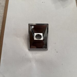 NOS 1971-1977 CHEVY PASS CAR+CHEVELLE+VET LH REMOTE MIRROR ESCUTCHEON SEE APPS