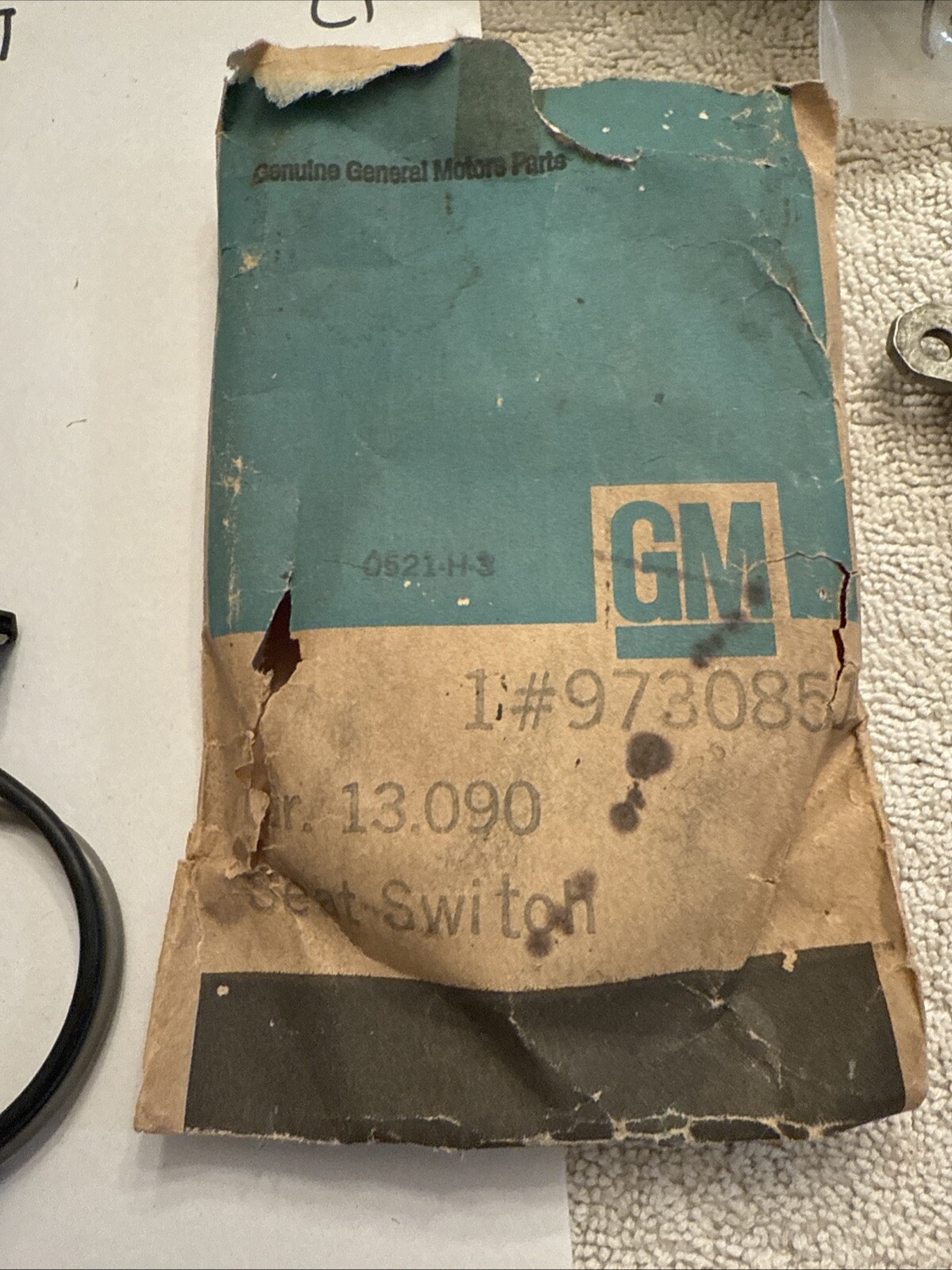 NOS 1974 1975 GM Seat Belt Warning Switch 9730851 Corvette Chevy Caddy Chevelle - Image 3