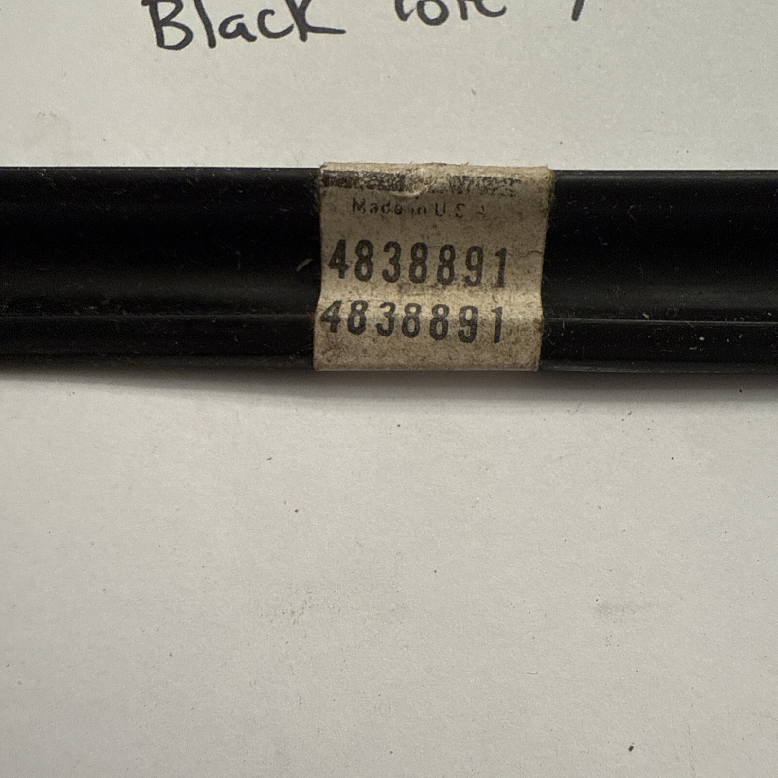 NOS 62 63 64 GM Impala Belair Vertical Weather Strip LEFT Rear window passenger - Image 3