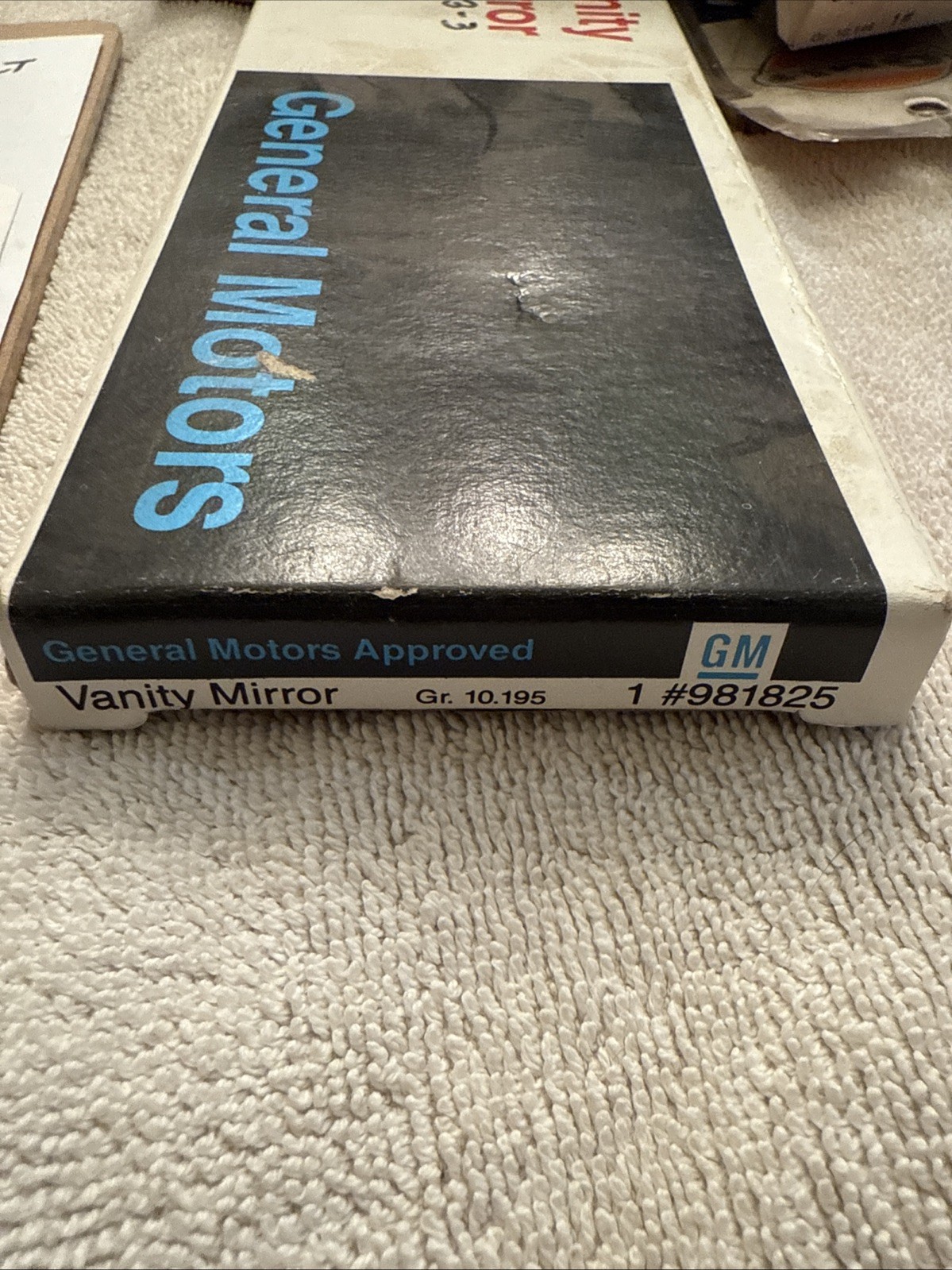 NOS 70s 80s GM Sun Visor VANITY MIRROR Pontiac Chevrolet Buick Oldsmobile NEW - Image 3