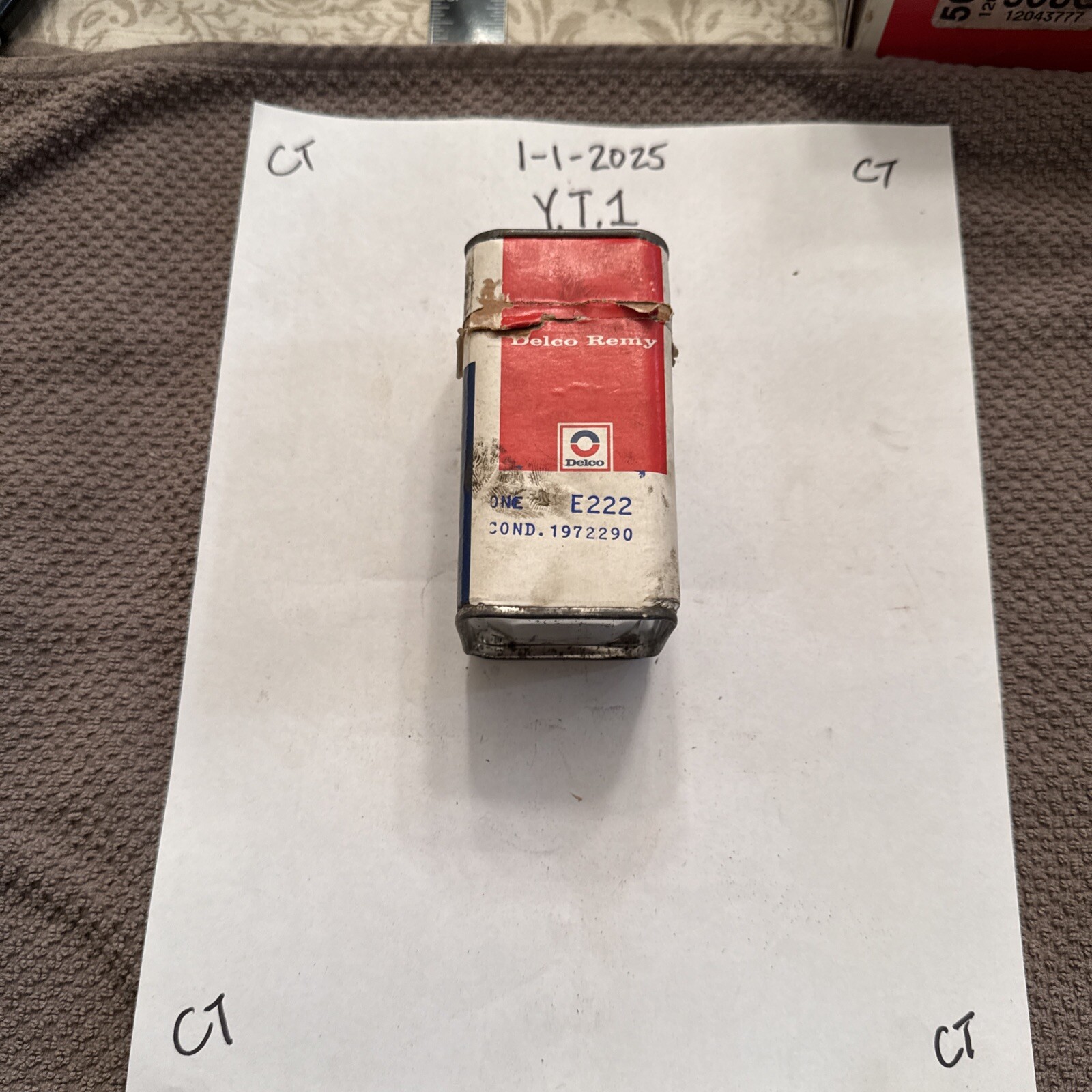 NOS Delco E222/1972290 Points & Condenser Set 71-73 Pinto Capri
