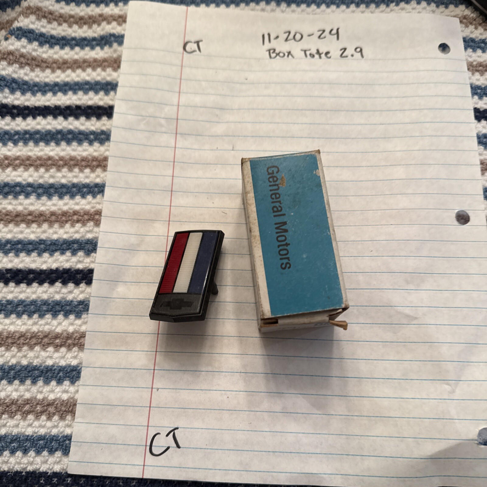 NOS GM 14019279 ORIGINAL FACTORY Emblem - Image 3