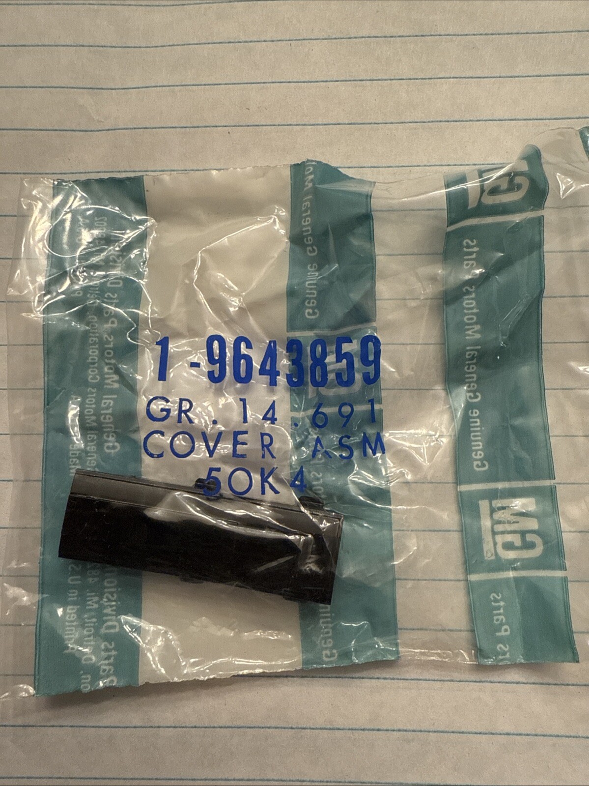 NOS GM 9643859 NOS GM ORIGINAL FACTORY NEW PART OEM Cover - Image 3