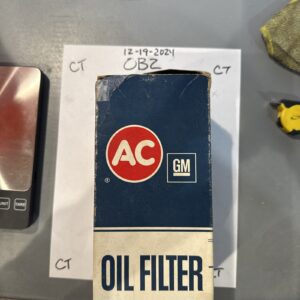 NOS New Ac PF166 Oil Filter GM 6437562 1967-72 Chevrolet Truck 2 Quart Filter