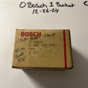 NOS RARE BOSCH Cold Start Valve 0280170010 Jaguar Volvo BMW Porsche Vintage