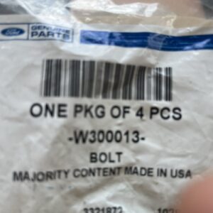 New Genuine Ford Bolt W300013 OEM