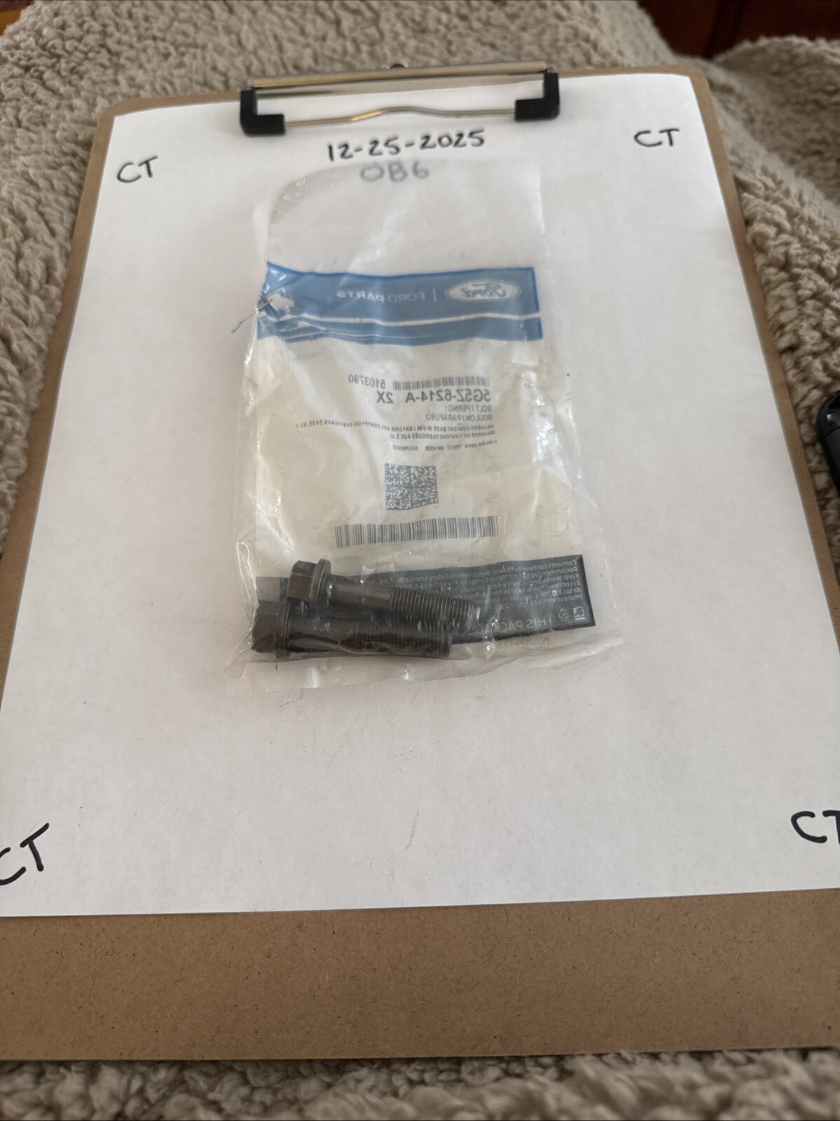 New Genuine Ford Engine Connecting Rod Bolt (2010-2020) OE 5G5Z6214A (2) Bolts - Image 3