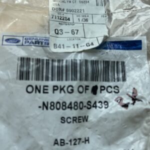 New Genuine Ford Screw And Washer Asy N808480S439 / N808480-S439 OEM