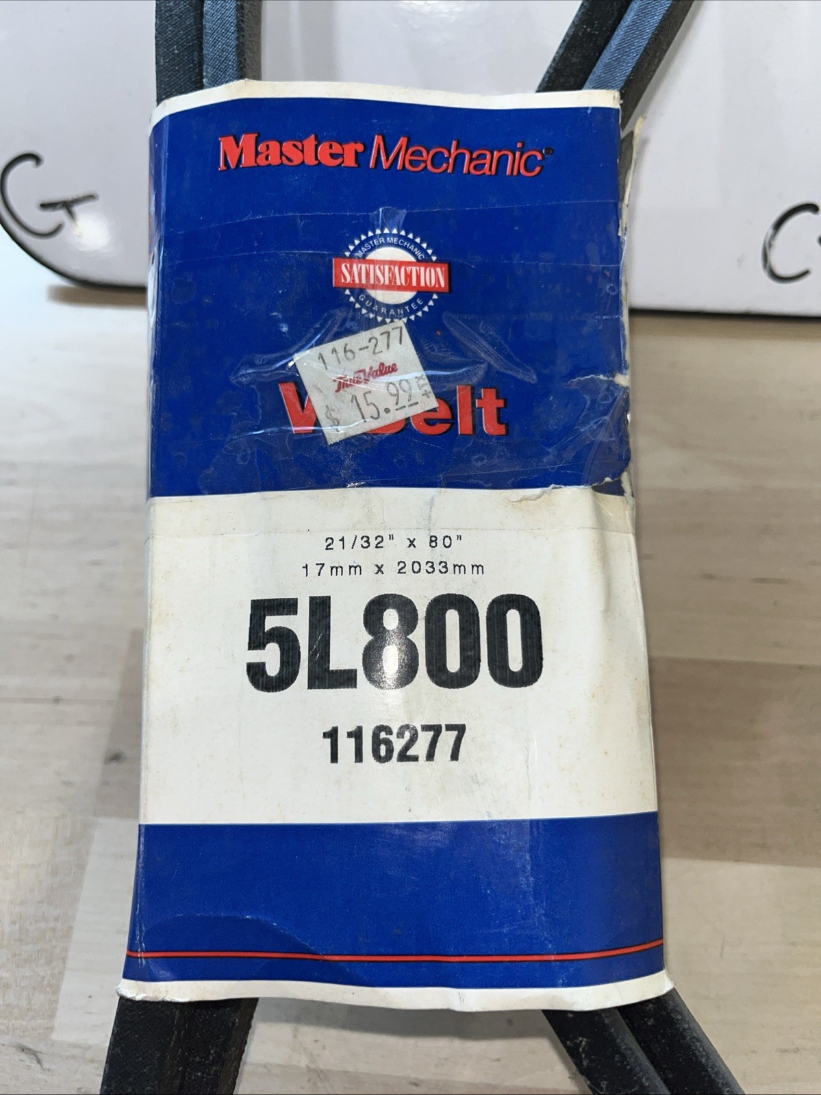 New Master Mechanic 5L800 Replacement Belt 21/32" x 80" V Belt 116277 - Image 3