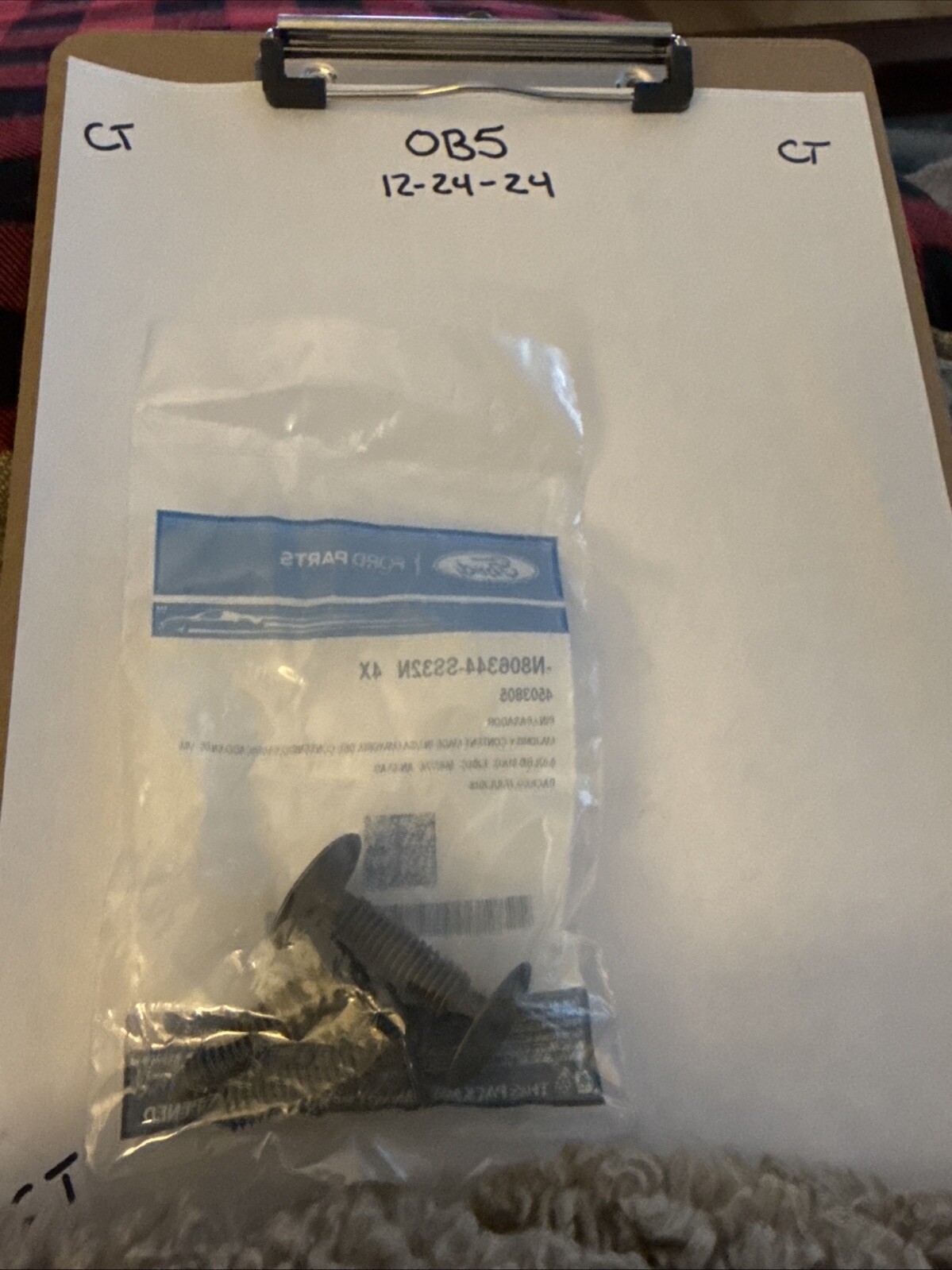 New OEM Ford N806344-SS32N, 4503805 (4) Locking Pin NOS - Image 3