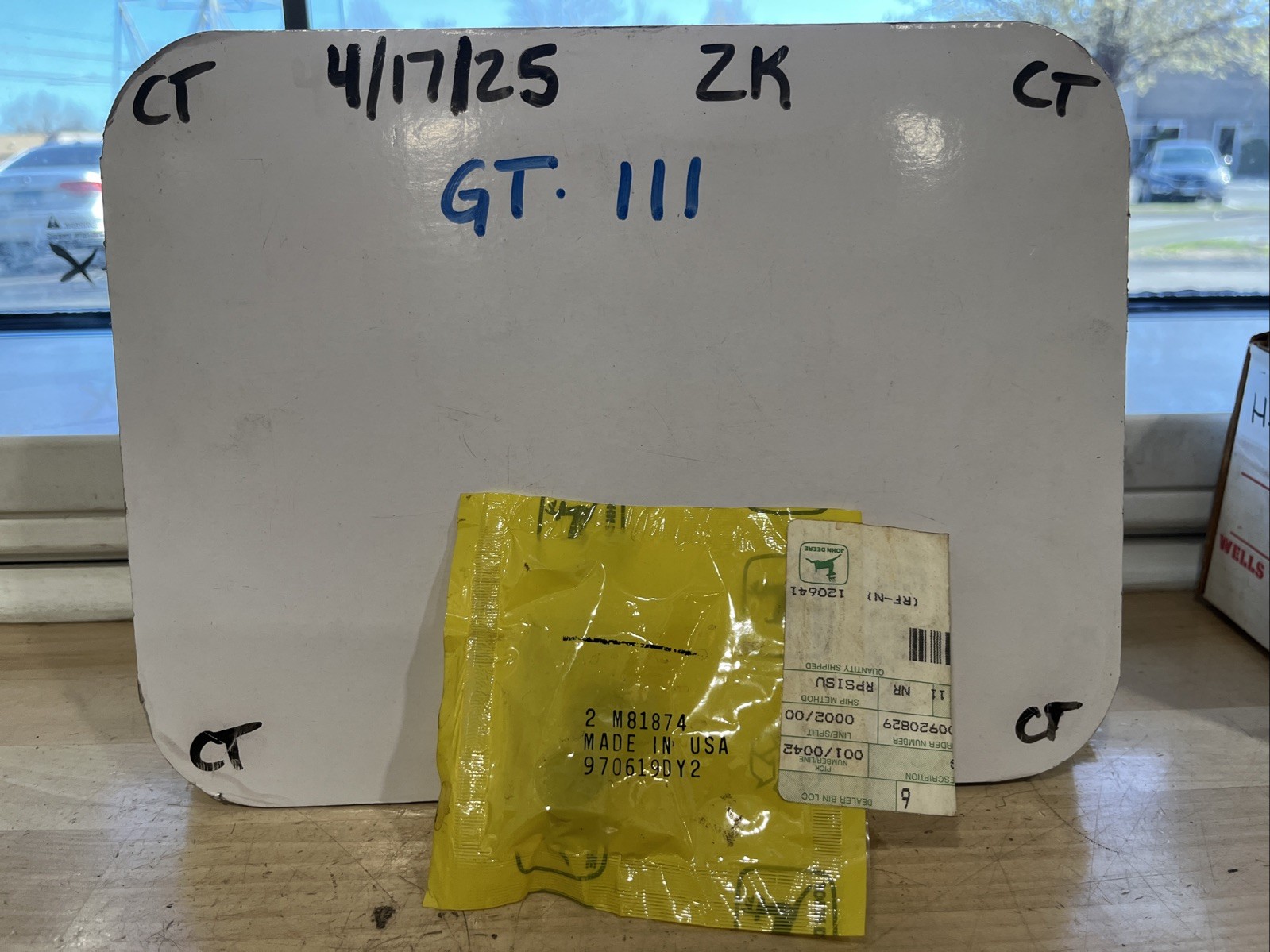 New OEM John Deere M81874 Cylindrical Flanged Alloy Bushings Qty 2 NOS