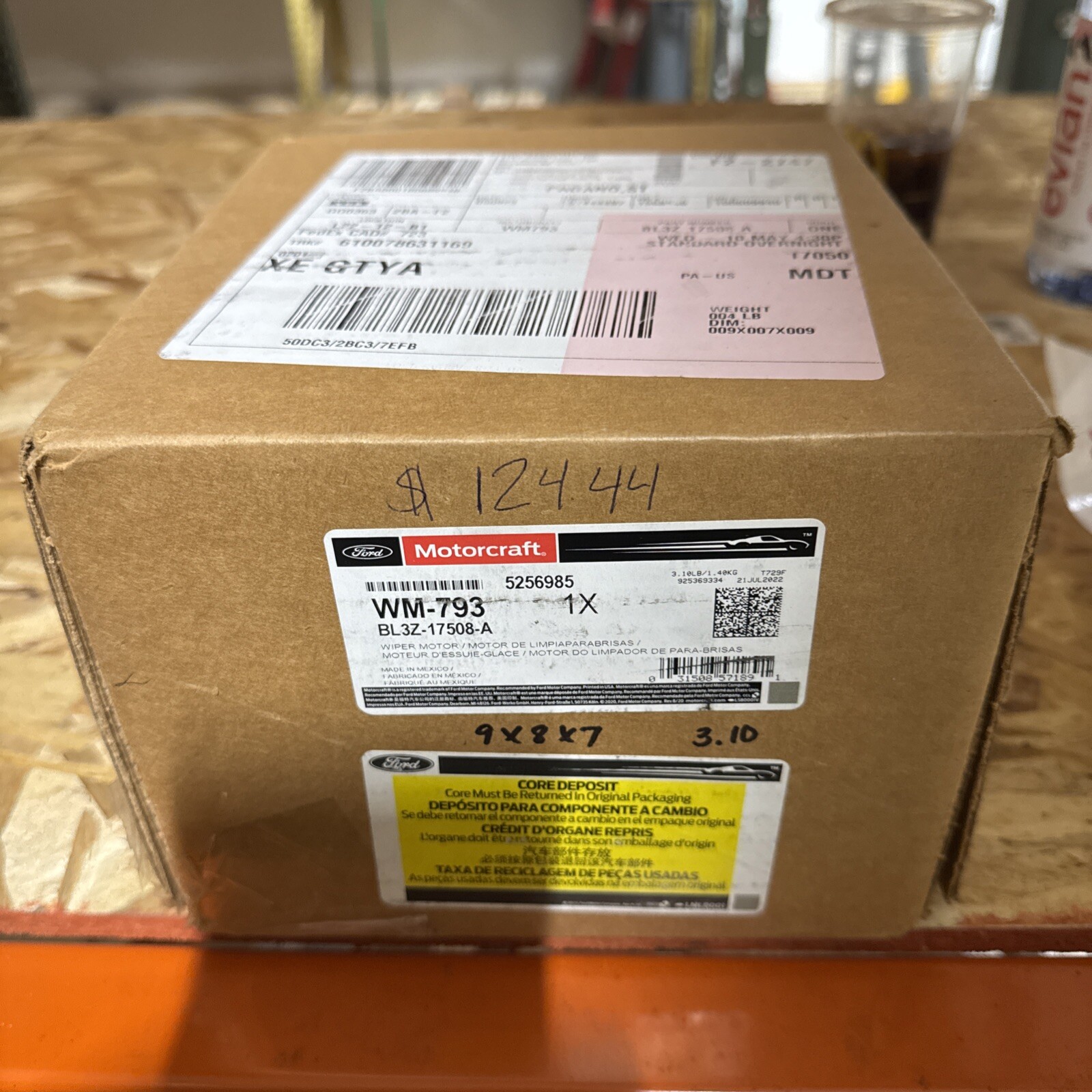 New Wiper Motor Motorcraft WM793