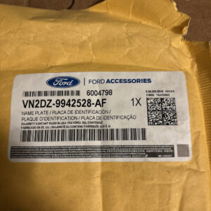 OEM Bronco 2021-2024 TufSkinz Cactus Gray Grille Emblem Lettering VN2DZ9942528AF