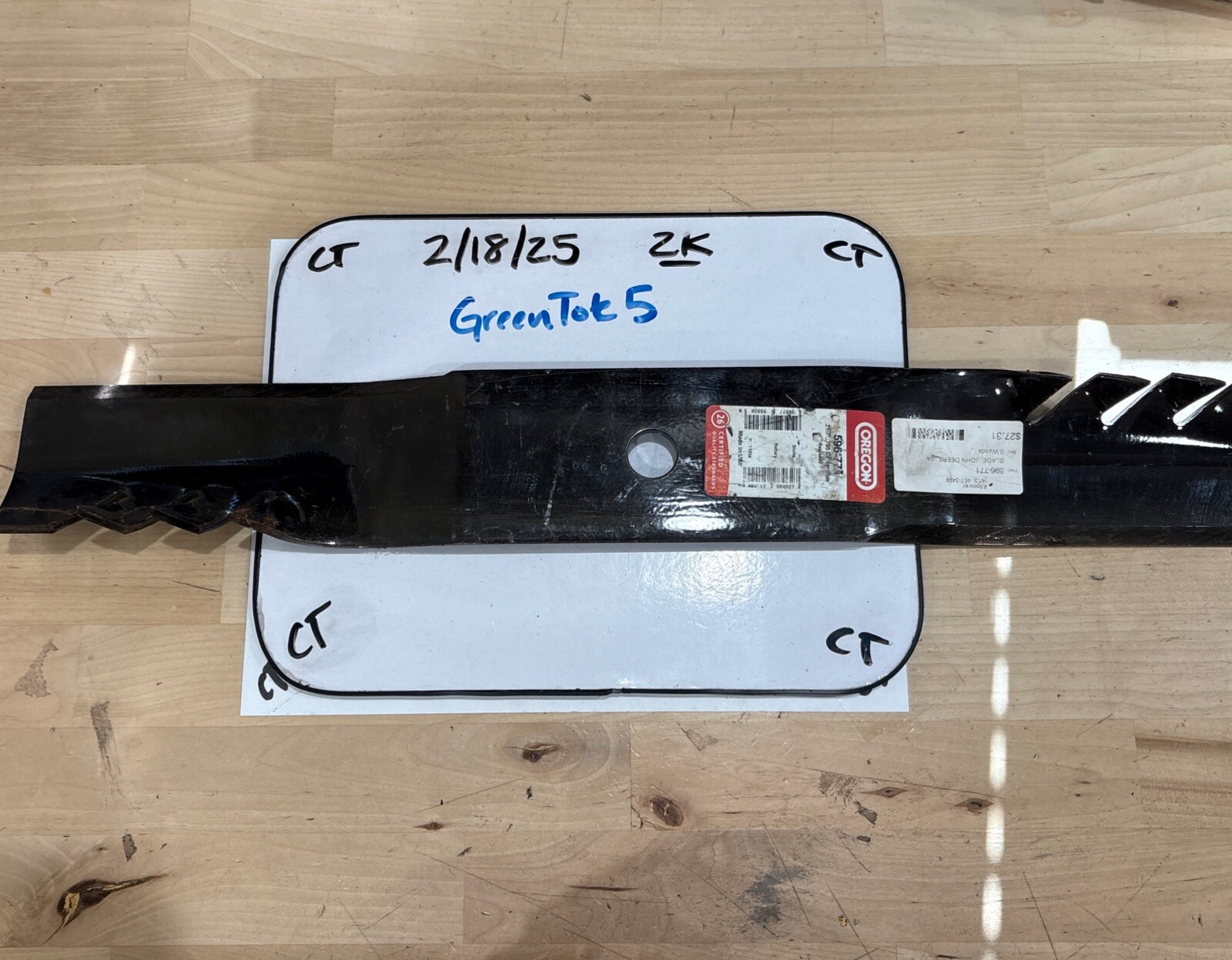 Oregon 596-771 Gator G5 Mower Blade, 21-5/8” (some surface rust)