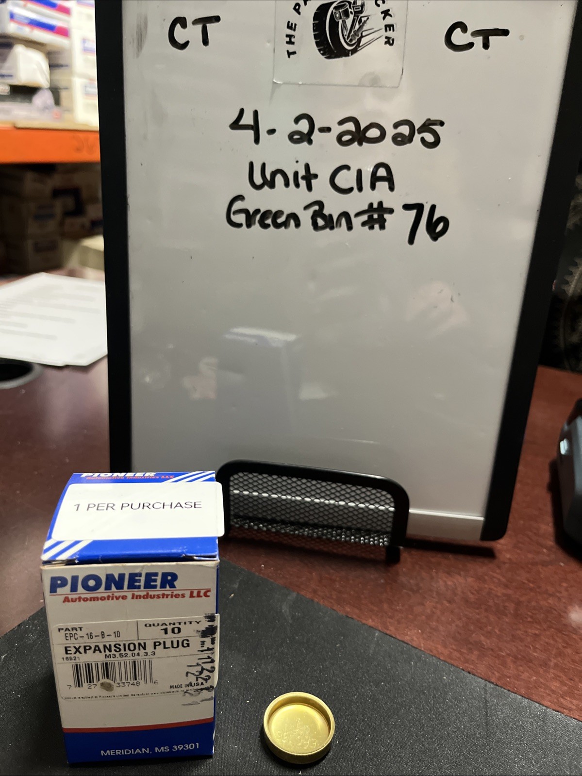 Pioneer Freeze Plug Expansion Plug EPC-15-B-10