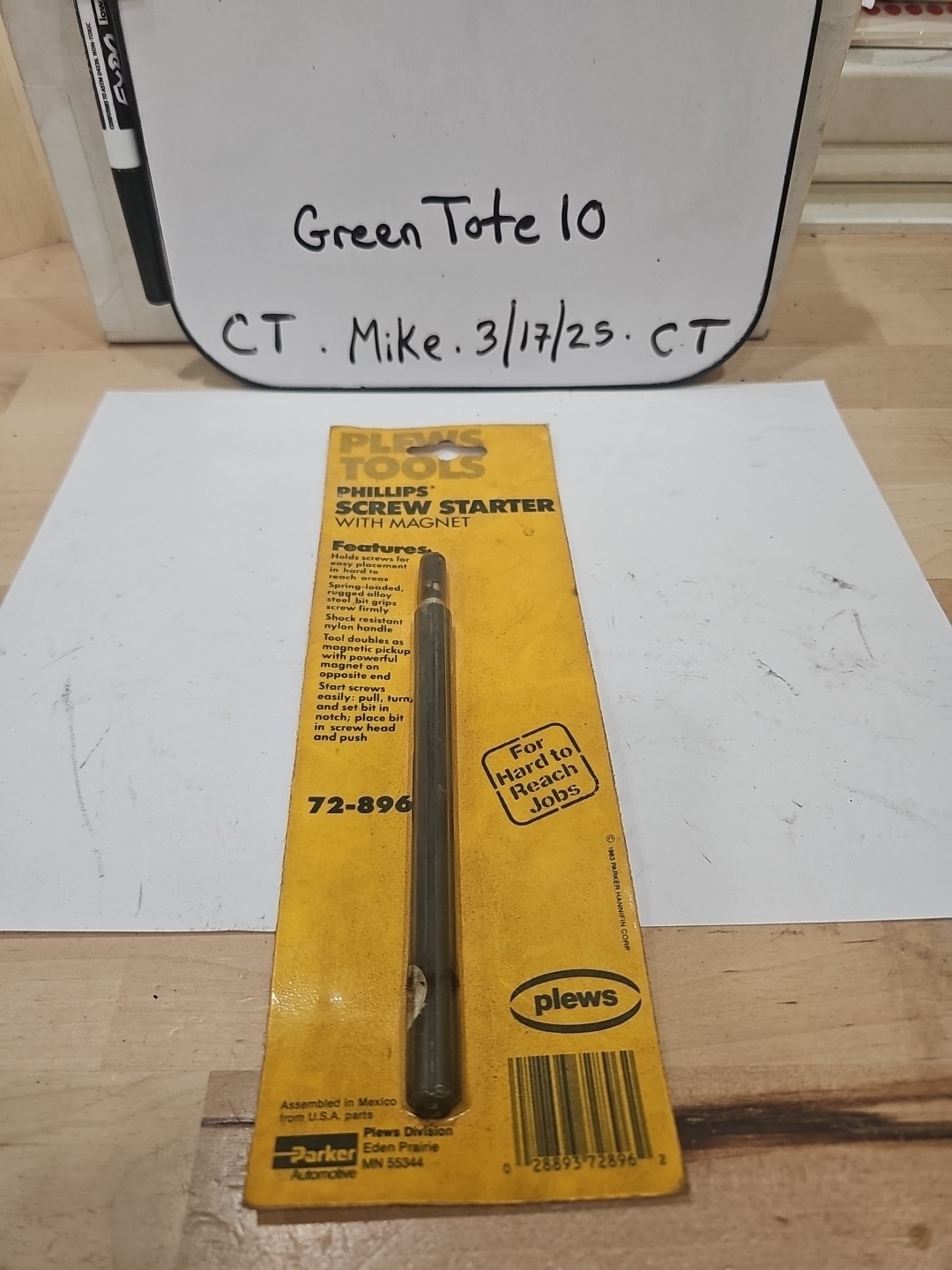 Plews Tools Phillips Screw Starter Model # 72-896