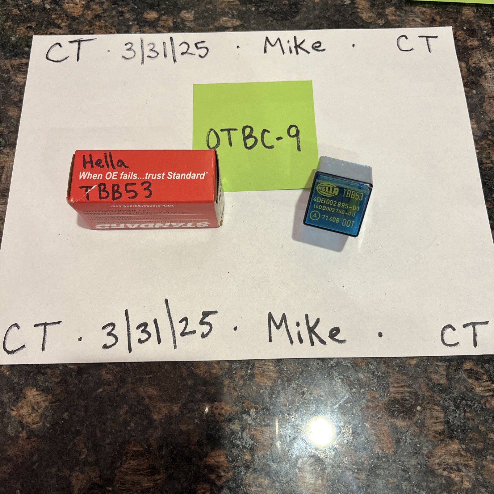 Porsche / VW / Mercedes Flasher Relay HELLA TBB53 (4DB002895-01) 12v