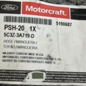 Power Steering Pressure Line Hose Assembly Motorcraft PSH-20, 5C3Z-3A719-D